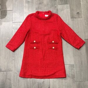 Metallic Tweed Dress